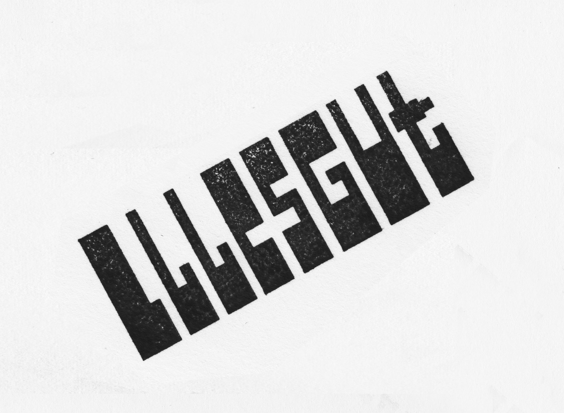 stamp bw