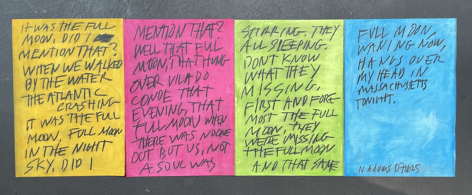 IT WAS THE FULL MOON (handwrit)